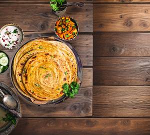 Mix Veg+2 Pc Lacha Paratha