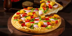 Mushroom + Paneer Double Layer Cheese Burst Pizza (7Inches)