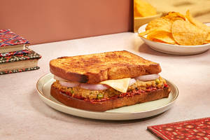 Thecha Aloo & Cheese Sandwich