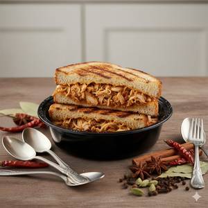 Pulled Chicken Grilled Sandwich