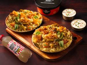 Charcoal Veg & Veg Dum Biryani Bowl