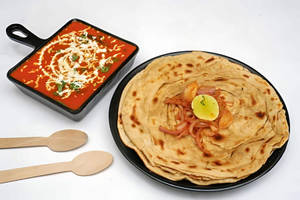 Kadhai Paneer With Laccha Paratha