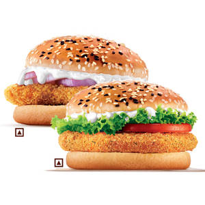 Crispy Chicken Burger + BK Chicken Burger,
