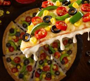 Paneer + Corn Feast double layer cheese burst pizza ( 7inches )