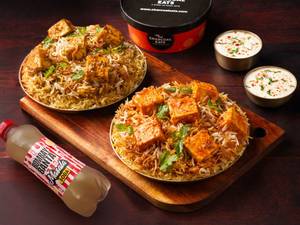 Dum Spicy Paneer & Paneer Tikka Biryani Bowl