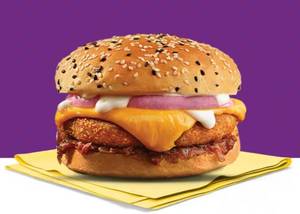 Peri peri cheese loaded burger