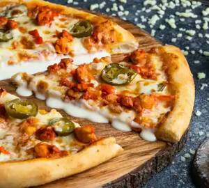 Shawarma Chicken Double Layer Cheese Burst Pizza ( 7Inches)