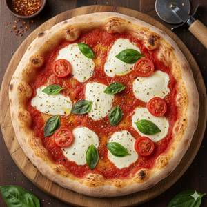 Cheese and tomato pizza