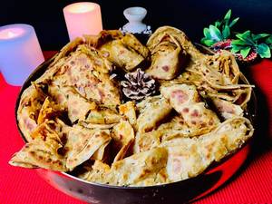 Lachha Paratha Basket (4 Pc - Whole Wheat)