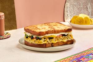 Creamy Corn & Cheese Melt Sandwich - Jain