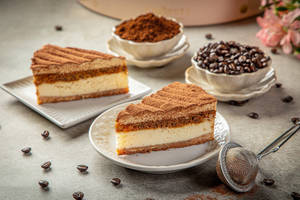 Tiramisu Newyork Cheesecake Slice