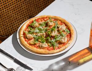 Bolognese Chicken Meatball Pizza