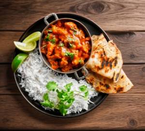 Special Chicken Curry+2 Naan & Rice Bowl