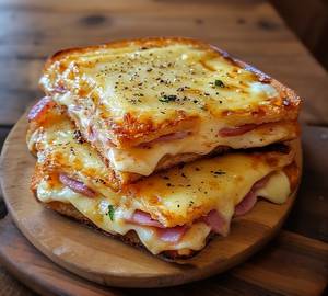 Double cheese bread omblet