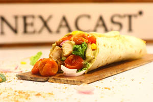 Chicken Alfredo Burrito