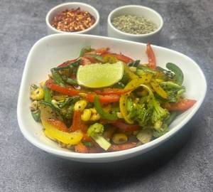 Healthy Pan Tossed Warm Salad | High Fiber & Low Carb