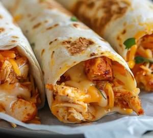 Cheesy chicken roll.