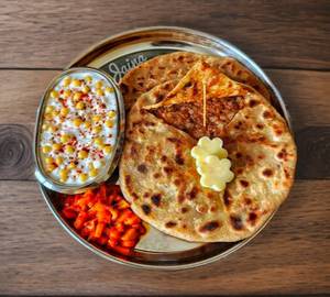 Aloo Paratha With Boondi Raita 2 Pieces