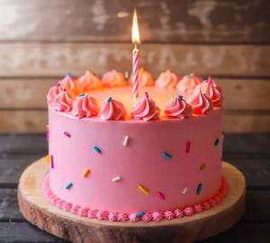 Eggless Strawberry Classic Cool Cake