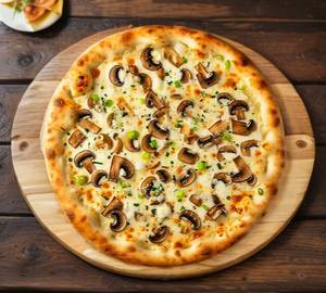 Mushroom pizza.
