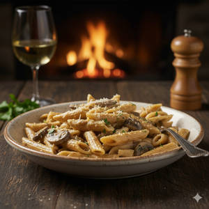 Pasta  Mushroom Cream Sauce