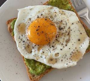 Half fry toast
