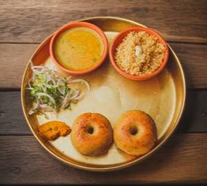 Bati Meal [ 2 Bati + Dal + Onion [ Subject For Availability]