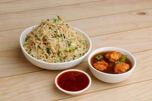 Egg Fried Rice & Chilli Chicken WithBone                           