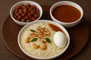 Ghee Rice + Chicken Chilli  + Boiled Egg +  Gravy