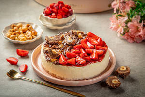 Strawberry & Ferrero Newyork Cheesecake