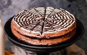 Death By Choco-Rush Waffle Cake  (Double Layer)