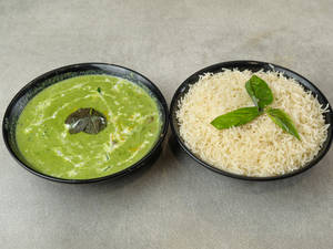 Veg Green Thai Curry With Steamed Rice