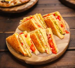 Schezwan Masala Omelette Sandwich [2 Slices]