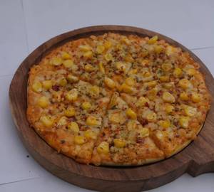 8" Sweet Corn Ultra Thin Cheese Burst Pizza. ( Whole Wheat) Zero Maida.