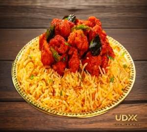 Dum Biryani Rice Red Chilli Chicken