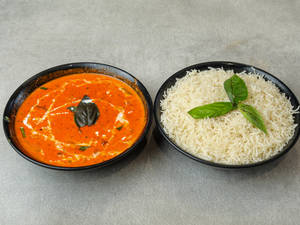 Veg Red Thai Curry With Steamed Rice