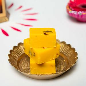 Orange Ice Cream Burfi