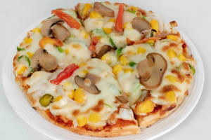 Mushroom & Sweet Corn Pizza (7 Inch)
