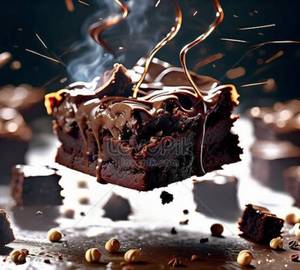 Dark chocolate brownie