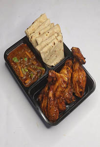 Tandoori Chicken-1pcs + Pulk-4pcs + Mix Veg Curry