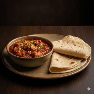 Chicken Hot Garlic  With Rumali  Roti (2 Pcs)