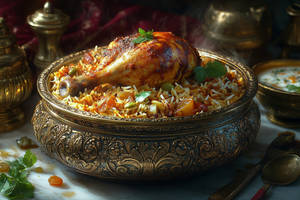 Kolkata chicken dum biryani