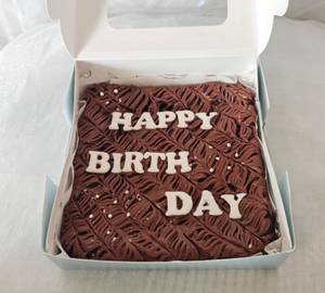 Nutella Brownie birthday cake