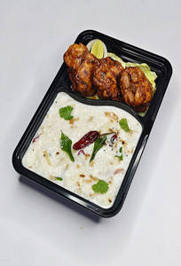 3pcs Chicken Kebab + Curd Rice