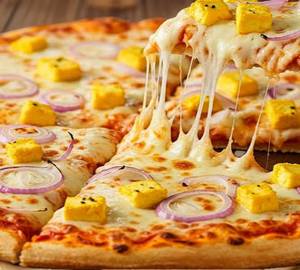 "Paneer Onion Pizza"