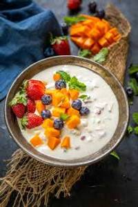 Fruit Bowl with Cream