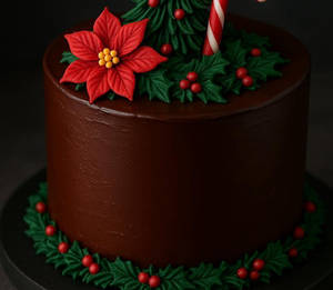 Blackout Cake decked for Christmas - 600gms