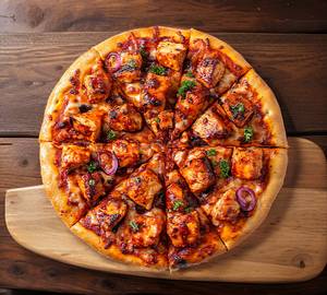 Chicken tikka pizza