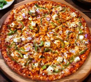 Paneer mushroom corn pizza [8 inches]