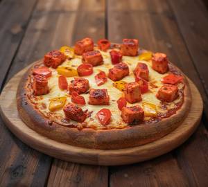 Butter chicken pizza